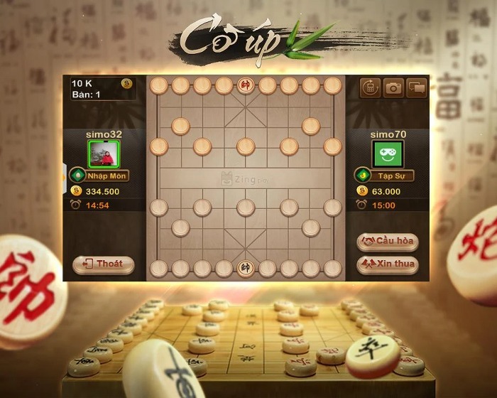 màn hình chính của game cờ úp